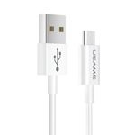 Kabel USAMS MicroUSB 2A Fast Charge 1m Bílá