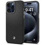 Obal Spigen Enzo Aramid Mag MagSafe iPhone 15 Pro MATTE Black Case