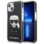 Pouzdro KARL LAGERFELD Apple iPhone 13 Mini Iconik Karl Black Hardcase