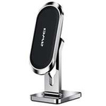 AWEI magnetyczny uchwyt samochodowy X19 na kokpit srebrno-czarny/silver-black