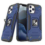 Obal Wozinsky Ring Armor Obal iPhone 14 Pro Max Armoured Cover Držák Mag netic Ring Bluecase