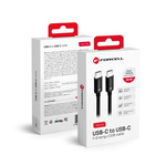 Kabel USB C do USB C Forcell F-Energy QC4.0 PD 3A 60W 3 m C338 czarny