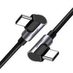 Ugreen pravoúhlý kabel s boční zástrčkou USB Typ C - USB Typ C Napájení Rychlé nabíjení FCP 3 A 1 m šedý (70529 US323)