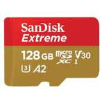 Paměťová karta SanDisk 128GB microSDXC Extreme UHS-I U3 160 / 90MB/s ActionCam + adaptér