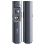 Baseus Orange Dot Multifunctional remote control for presentation, with a red laser pointer - gray