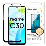 Wozinsky Full Glue Tempered Glass tempered Glass Realme C30 / Realme Narzo 50i Prime 9H pro celou obrazovka s černým rámečkem