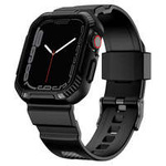 Řemínek Kingxbar CYF106 2v1 řemínek Apple Watch SE, 8, 7, 6, 5, 4, 3, 2, 1 (41, 40, 38 mm) s vestavěným obal černý