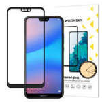 Wozinsky super odolné tvrzené sklo Full Glue na celou obrazovku s rámečkem Pouzdro Huawei P20 Lite černé
