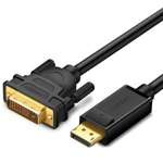 Kabel UGREEN DisplayPort na DVI DP103 FullHD jednosměrný 2m černý