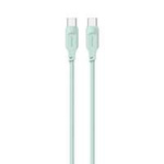 USAMS Kabel USB-C na USB-C PD Rychlé nabíjení 1,2 m 100W Lithe Series zelená/zelená SJ567USB04 (US-SJ567)