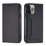 Pouzdro na magnetické karty pro iPhone 13 Pro Pouch Card Wallet Card Holder Card Holder Black