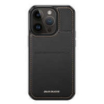 Pouzdro 3 v 1 pro iPhone 14 Pro s peněženkou MagSafe Wallet RFID Blocking Stand Dux Ducis Rafi Mag - Black