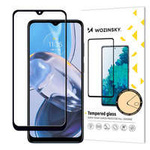 Tvrzené sklo Wozinsky Full Glue Motorola Moto E22i / E22 celá obrazovka s černým rámem (vhodné pro pouzdro)