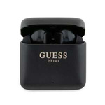 Guess cuffie Bluetooth GUTWSSU20ALEGK TWS + docking station nero/nero Logo stampato