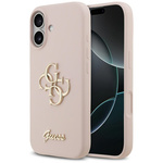 Etui Guess Silicone Big 4G Script do     iPhone 17 różowy