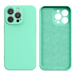 Obal Silikonový Case Obal iPhone 14 Plus Silikonový Kryt mátově zelený Case