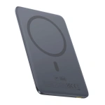 Powerbank Baseus PicoGo AM41 5000mAh 20W ultra-cienki, kompatybilny z MagSafe z czarnym kablem Baseus Simple USB-C 60W 30cm - szary