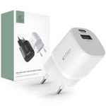 Nabíječka TECH-PROTECT C20W MINI 2-PORTOVÁ SÍŤOVÁ NABÍJEČKA PD20W/QC3.0 BÍLÁ