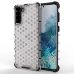 Honeycomb pouzdro pancéřový kryt s gelovým rámečkem Samsung Galaxy S22 transparentní