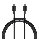 Baseus Superior kabel USB Type C - USB Type C kabel rychlé nabíjení Quick Charge / Power Delivery / FCP 100W 5A 20V 1m černý (CATYS-B01)
