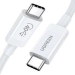 Ugreen kabel USB4 40Gbps kabel USB Typ C - USB Typ C Napájení 100W audio video 8K 60Hz bílá (40113 US506)
