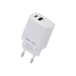 Beline Ład. siec. 1x USB-C + 1x USB 30Wbiała /white (only head) PD 3.0 + QC 3.0 BLN2CW30 GaN
