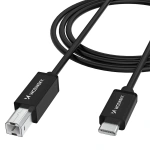 Kabel Wozinsky WKDDY1S USB-B - USB-C 1m - czarny