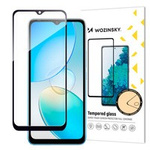 Wozinsky Full Glue Infinix Hot 12i celoobrazovkové tvrzené sklo s černým rámem (vhodné pro pouzdro)