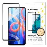 Wozinsky super wytrzymałe szkło hartowane Full Glue na cały ekran z ramką Case Friendly Xiaomi Redmi Note 11 / Redmi Note 11S czarny