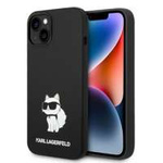 Karl Lagerfeld KLHMP14MSNCHBCK iPhone 14 Plus 6,7" hardcase black/black Silicone Choupette MagSafe