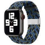 Řemínek Látkový řemínek pro hodinky Watch 7 / 6 / SE / 5 / 4 / 3 / 2 (41 mm / 40 mm / 38 mm) pletená látka řemínek náramek hodinek modrý