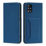 Pouzdro na magnetické karty pro Xiaomi Redmi Note 11 Pouch Card Wallet Card Holder Blue