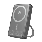 Powerbank Dudao K28 10000mAh PD 22.5W z MagSafe z metalową obudową i pierścieniem-podstawką - szary