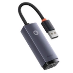 [RETURNED ITEM] Baseus Lite Series USB adaptér - RJ45 LAN zásuvka 100Mbps šedá (WKQX000013)
