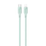 USAMS Kabel USB-C na Lightning PD Rychlé nabíjení 1,2 m 20W Lithe Series zelená/zelená SJ566USB04 (US-SJ566)