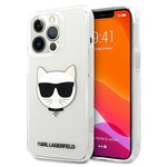 Pouzdro KARL LAGERFELD Apple iPhone 13 Pro Max Choupette Head Clear Hardcase
