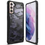 Ringke Fusion X Design durable PC Case with TPU Bumper for Samsung Galaxy S21+ 5G (S21 Plus 5G) Camo Black (XDSG0045)