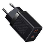 Rychlá nabíječka Baseus Super Si Pro USB / USB typu C 30W Power Delivery Quick Charge černá (CCSUPP-E01)