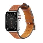Pasek skórzany Strap Leather do Apple Watch 38 / 40 / 41 mm opaska bransoleta - brązowy