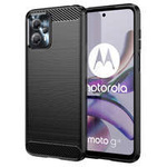Carbon Case pro Motorola Moto G53 / G13 flexibilní silikonový karbonový kryt černý