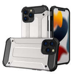 Hybrid Armor pancéřovaný hybridní pouzdro kryt iPhone 13 Pro Max stříbrný