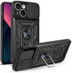 Obal Hybrid Armor Camshield Obal iPhone 13 Pancéřový kryt fotoaparátu černý Case