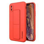Wozinsky Kickstand Case Flexibilní silikonové pouzdro se stojánkem iPhone XS / iPhone X Red