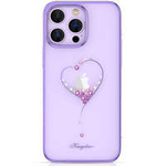 Obal Kingxbar Wish Series obal iPhone 14 Pro zdobený krystaly fialové barvy Case