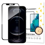 Wozinsky super wytrzymałe szkło hartowane Full Glue na cały ekran z ramką Case Friendly iPhone 16e / 14 / 13 Pro / iPhone 13 czarny