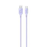 USAMS Kabel USB-C PD Fast Charging 1,2 m 6A Lithe Series fialová/fialová SJ568USB03 (US-SJ568)