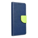 ETUI Pouzdro Fancy Book pro MOTOROLA MOTO G9 POWER navy blue / limetková KAZETA