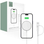 TECH-PROTECT QI15W-A25 MagNETIC MagSafe BEZDRÁTOVÁ NABÍJEČKA BÍLÁ