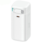 USAMS Powerbank ze zwijanym kablem USB-C 18000 mAh PD45W Fast Charge XMF Series biały/white 20KCD21602 (US-CD216)