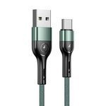 Braided Cable USAMS USB-C U55 2A 1m SJ449USB02 US-SJ449 Green